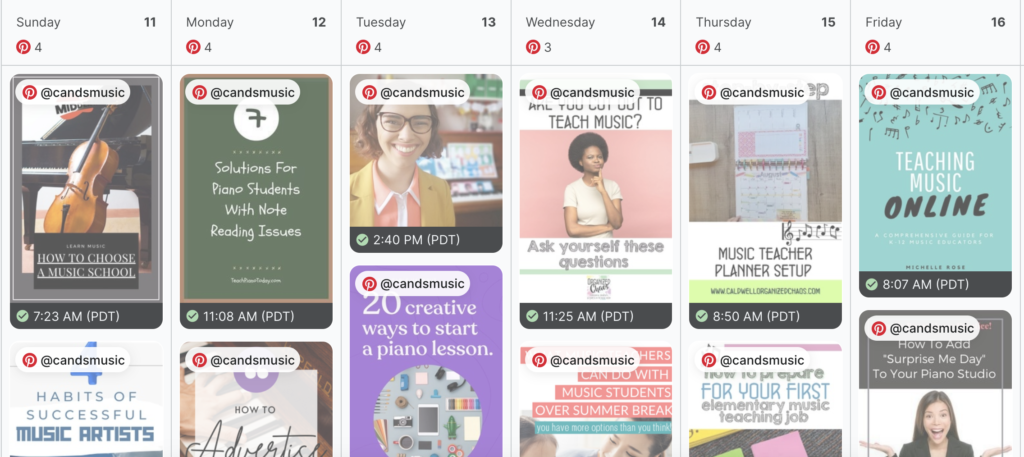 tailwind social media scheduler and planner for musicians and private music teachers